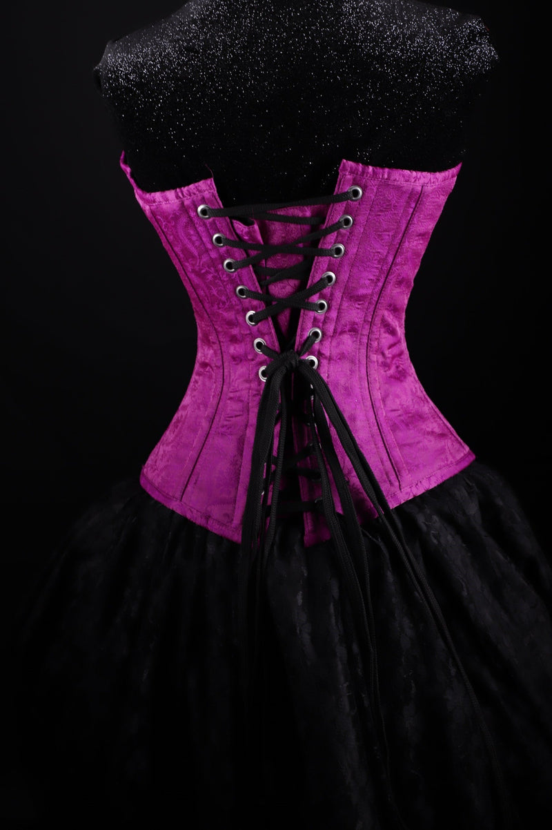Silk Overbust Pink Corset