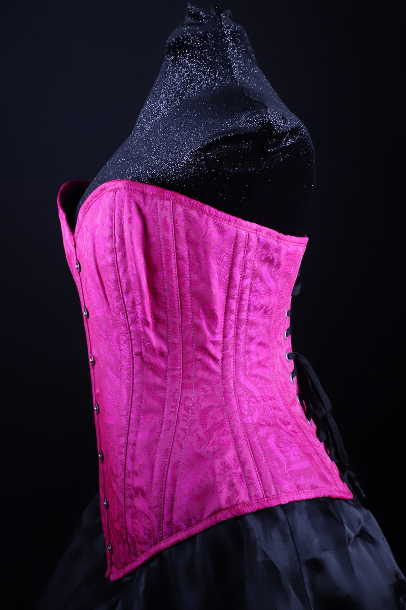 Silk Overbust Pink Corset