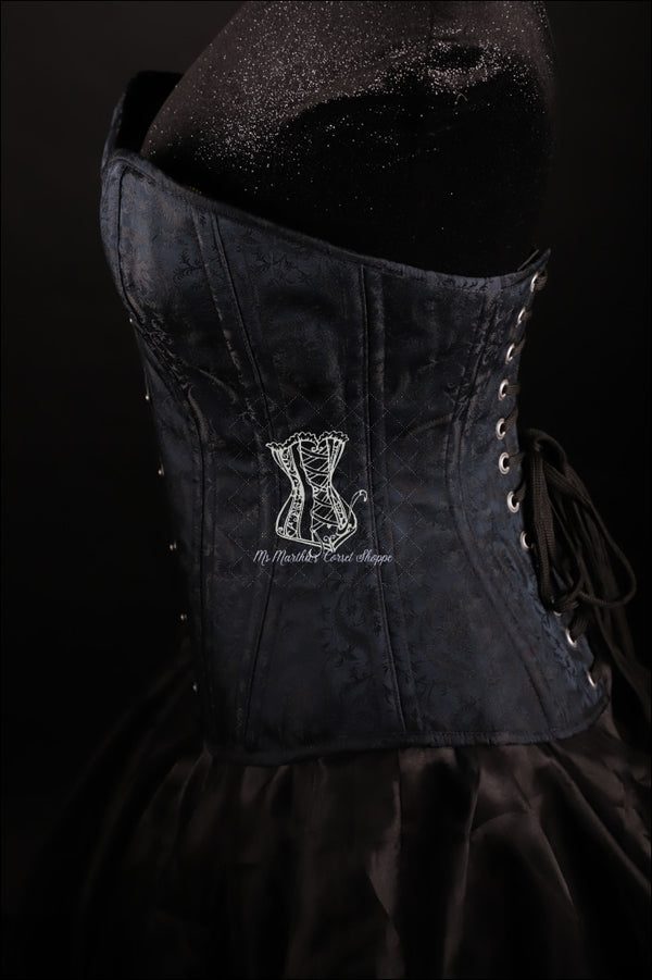 Silk Overbust Black Corset